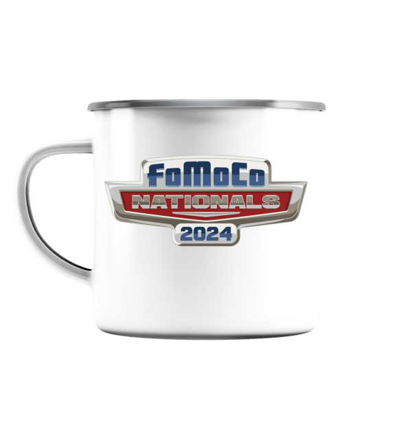 FoMoCo Nationals 2024 - Emaille Tasse (Silber) – Bild 2