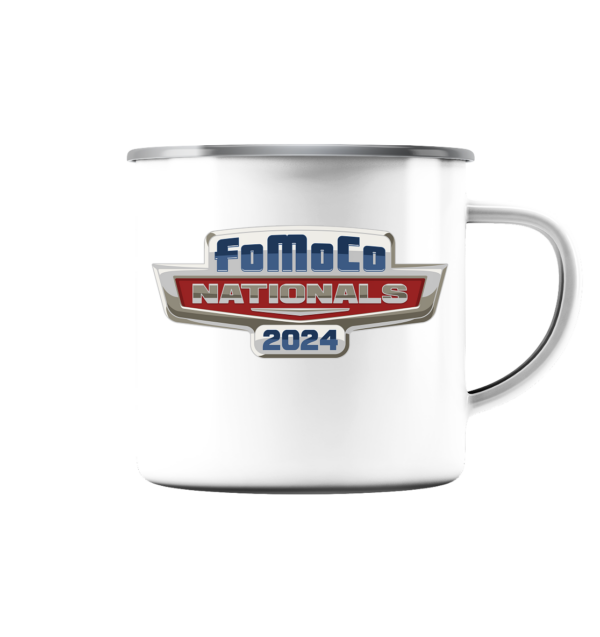 FoMoCo Nationals 2024 - Emaille Tasse (Silber)