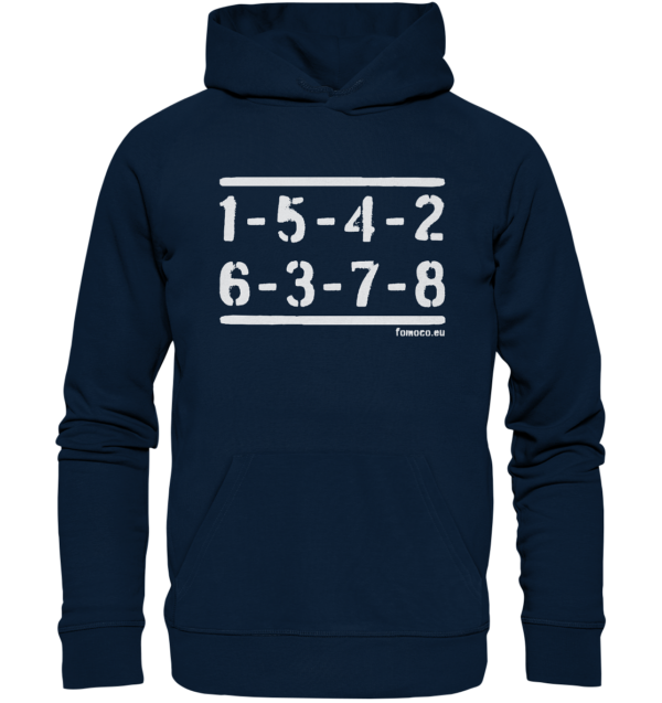 Firing Order 289 - 302 - 352 - 390 - 427 - 428 (weiß) - Organic Hoodie – Bild 7