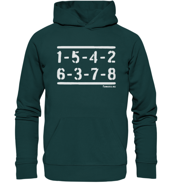 Firing Order 289 - 302 - 352 - 390 - 427 - 428 (weiß) - Organic Hoodie – Bild 8