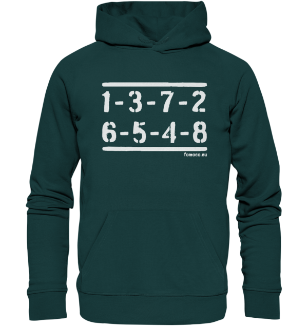 Firing Order 5.0L - 351C - 351W - Organic Hoodie – Bild 8