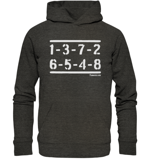 Firing Order 5.0L - 351C - 351W - Organic Hoodie – Bild 5