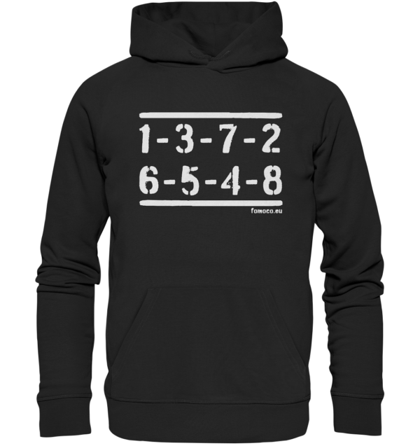 Firing Order 5.0L - 351C - 351W - Organic Hoodie – Bild 2