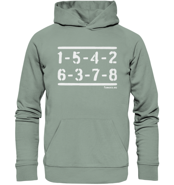 Firing Order 289 - 302 - 352 - 390 - 427 - 428 (weiß) - Organic Hoodie