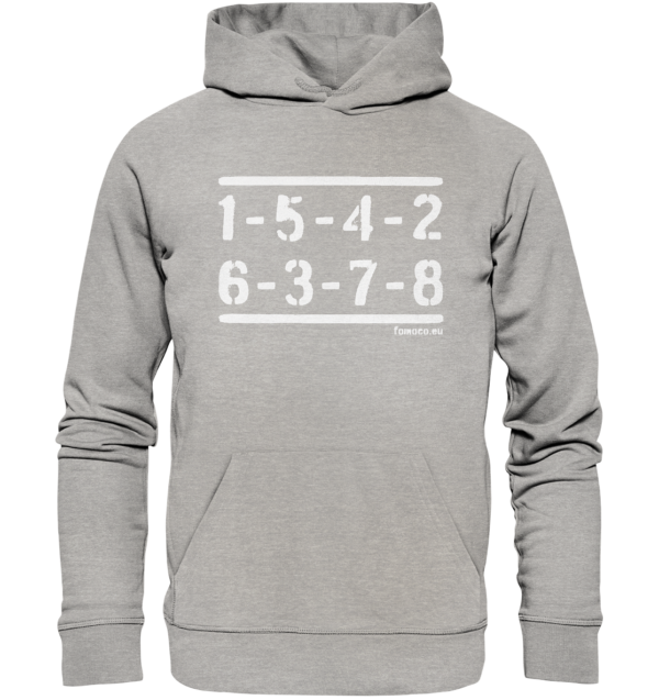 Firing Order 289 - 302 - 352 - 390 - 427 - 428 (weiß) - Organic Hoodie – Bild 9